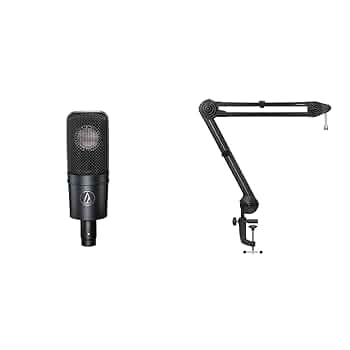 audio-technica AT4040 コンデンサーマイク アームなども付属 audio-technica AT4040 アームスタンド・ケーブル・ポップガード
